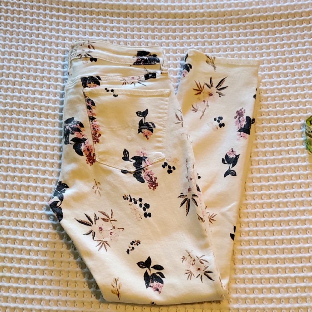 Lucky Brand Floral Jeans
